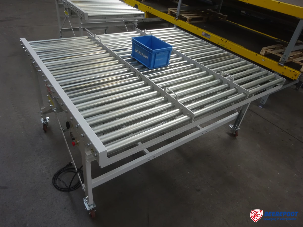 Aanvoerbanen laminop tegels